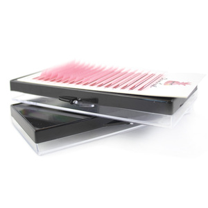 Dark Brown Korean PBT Fiber Super Soft Single Eyelash Extensions CC Curl No Glue Residue Eco-Friendly <b>Paper</b> Box - Product Image 4