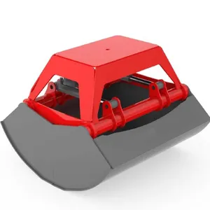 Top Quality Red Color 600 LT ST52 Hardox 360 Degree Rotating Clamshell Bucket Material Handling Attachment For Excavator