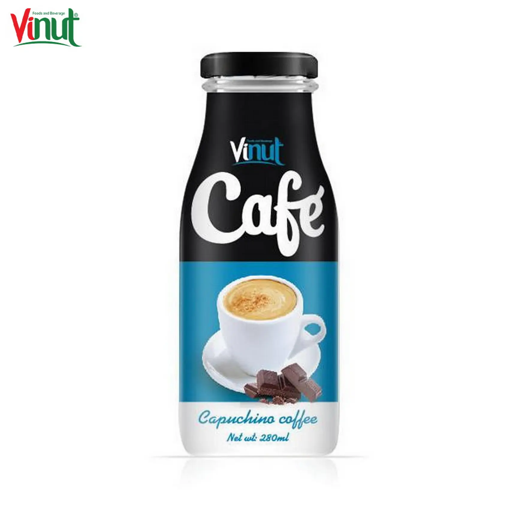 280ml VINUT bottle Newest OEM beverage Capuchino Coffee Manufacturing Natural pure healthy fresh