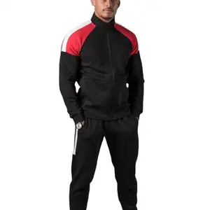 amazon supplier mens custom with logo reflective plain blank polyester cargo design your own slim fit sets for men's tracksuits