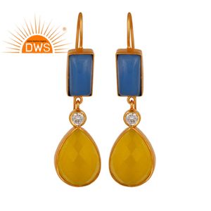 Fermoirs de boucles d'oreilles en laiton CZ, 17 pièces, en pierres précieuses multiples, pendentifs, styliste, bijoux - Product Image 1