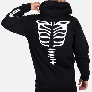 Sweat-shirts surdimensionnés en polaire écologiques de haute qualité pour hommes 2024, impression personnalisée, broderie, strass, streetwear d'hiver, sweat-shirt à capuche - Product Image 4