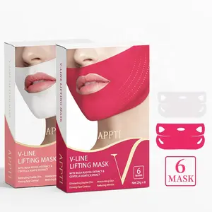 APPTI Double V Face Slimming Strap Beauty Double Chin Reducer Hydrogel Facial Mask To Lift Chin And Tighten Skin