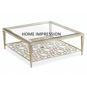 Table basse décorative pour la maison Table basse de luxe avec revêtement en poudre de couleur miroir vintage pour fournitures d'hôtel au prix le plus bas - Product Image 6