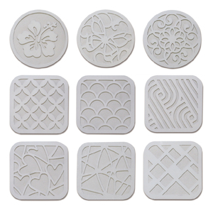 Kit de bricolage pour sous-verres floraux en béton, ensemble d'artisanat pour la décoration de la maison, projet artistique DIY - Product Image 5