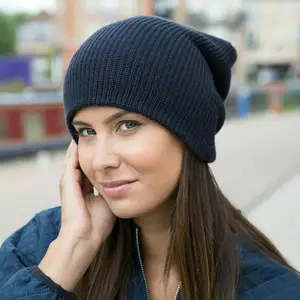 Pria Wanita Bungkuk Topi Kupluk Rajutan Wol Kebesaran Topi Skateboard Beanie