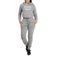 Conjuntos Deportivos de Chándal para Mujer, Ecológicos, 100% Algodón, de Alta Calidad, con Logotipo Personalizado, Lisos, Tallas Grandes para Invierno