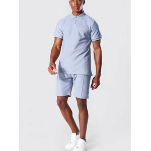Vendeur de vêtements séchage rapide été hommes tenue deux pièces shorts et t-shirt ensembles rue décontracté 2 pièces pantalon t-shirt hommes ensembles 2024 - Product Image 5