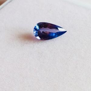 ลูกแพร์ tanzanite ธรรมชาติที่ได้รับการรับรองคุณภาพ AAA ขนาด10*7มม. สีฟ้าที่ยอดเยี่ยมพร้อมความมันวาวสำหรับการทำเครื่องประดับ - Product Image 3