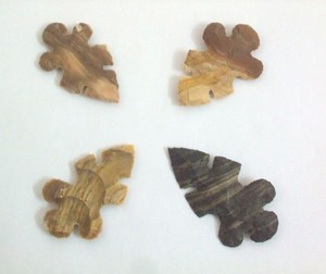 Agate fantaisie polie pointe de flèche faite à la main pierre précieuse indienne à double pointe pour le cristal sculpté de style Feng Shui ou amour - Product Image 4