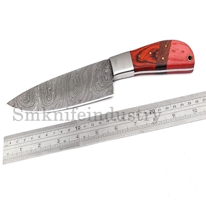 Custom Handmade Damascus Steel <b>Kitchen</b> Chef <b>Knife</b> Pakka Wood Handle <b>Knife</b> (Smk1569) - Product Image 5