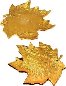 Vente chaude Vaisselle en laiton de haute qualité Plateau en forme de fleur en cuivre et or Technique de coulée de métal Fournisseur en gros Prix bas - Product Image 2