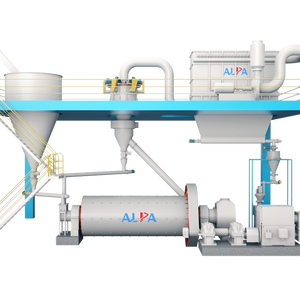 สายการผลิตแบบครบวงจรสำหรับการบดและคัดแยกผงแคลเซียมคาร์บอเนตชนิดละเอียดพิเศษด้วยเครื่องบดบอลมิลล์ - Product Image 1