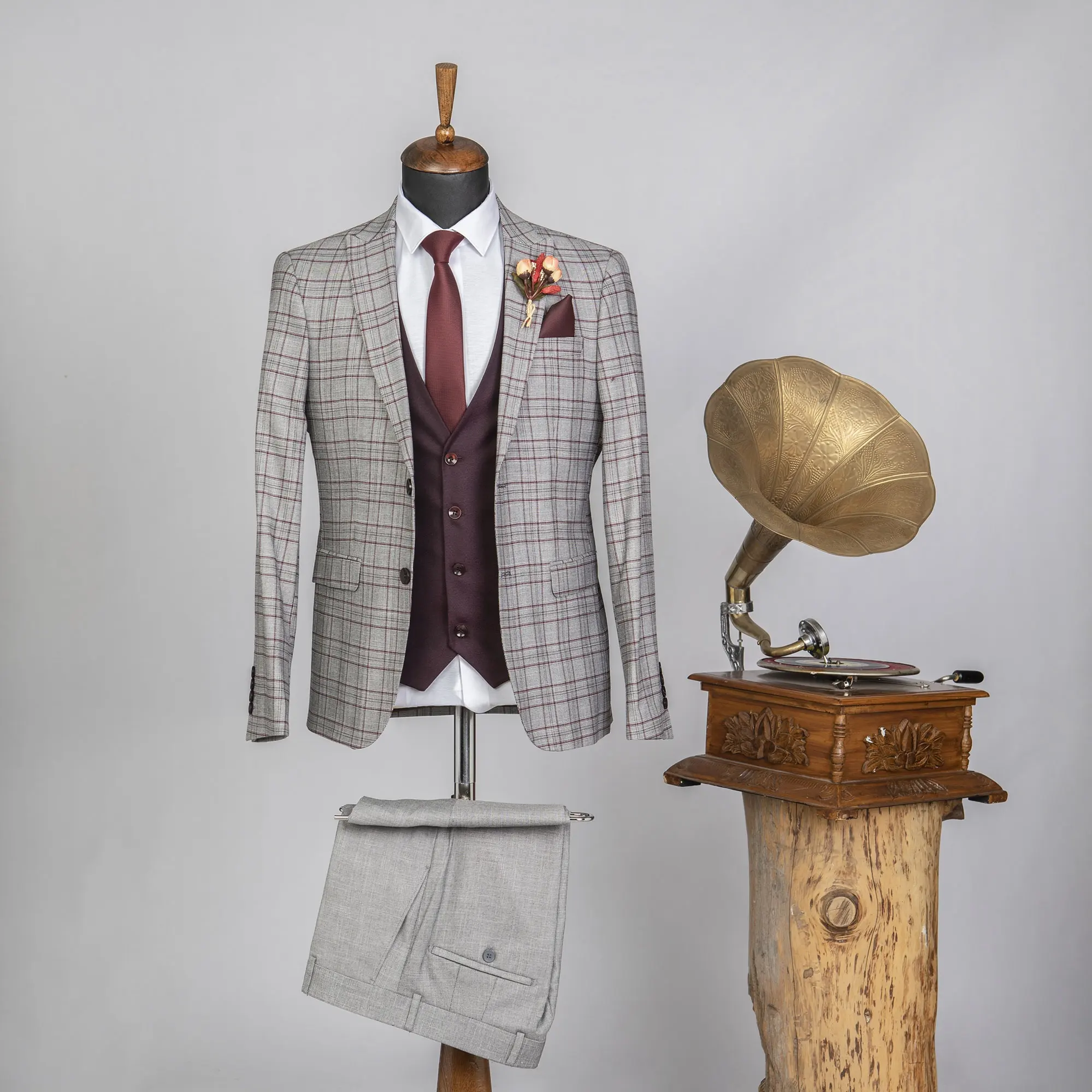 3 Piece Slim Fit Mens Suit Wedding Suit Dress Men 2022 Business Suit, Professional Turkish Quality