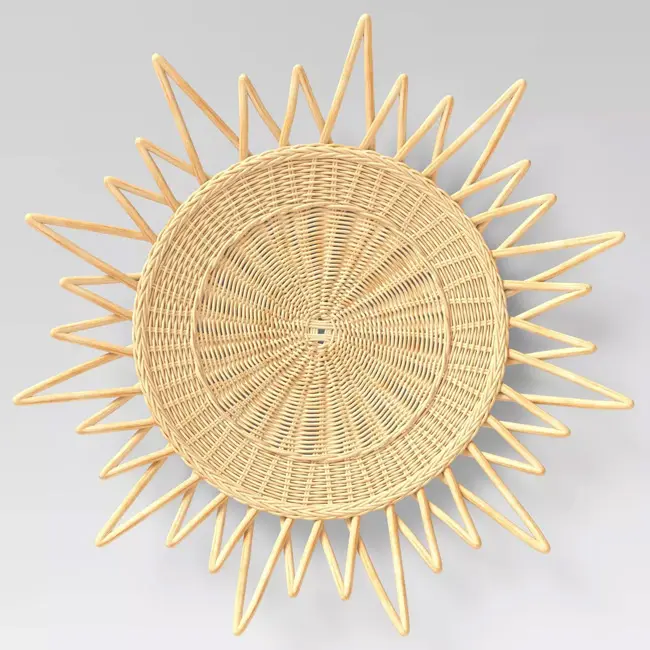 New Product!!! Sun wall decor made with rattan in a round shape in your home