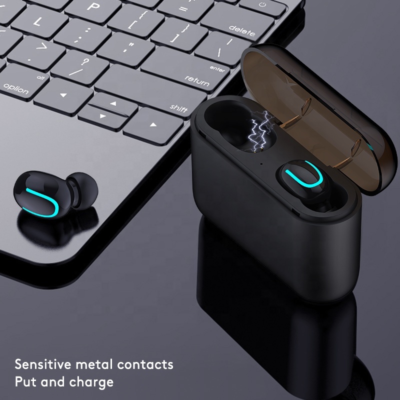 Mini Bluetooth 5.0 Écouteur avec Microphone Vrai Stéréo Intra-auriculaires Écouteurs Sans Fil