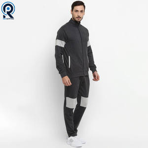 Chándal con logotipo personalizado de nuevo diseño, ropa deportiva transpirable de tejido de poliéster liso, chándales ajustados para hombre - Product Image 4