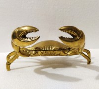 Grand crabe en laiton