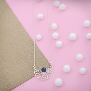 Pierres précieuses en argent sterling 925 pour femmes, bijoux artistiques, en lapis lazuli - Product Image 6