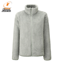 Veste sherpa en polaire pour hommes, vêtement personnalisé avec poches à l'avant, couleur unie