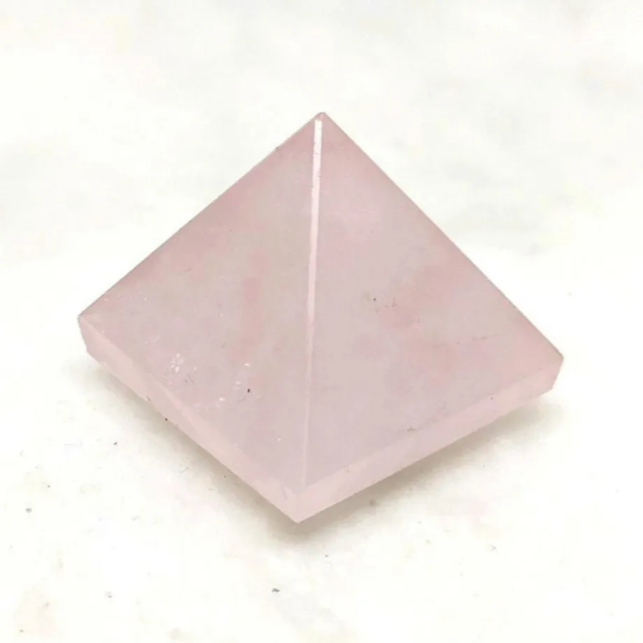 Pirámide de cuarzo rosa Natural de calidad superior, pirámide de cuarzo rosa Natural para curación, Meditación de tierra, regalo, creatividad
