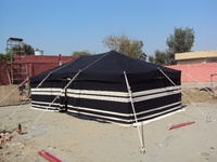 Tenda Kanvas Stripe untuk Pertahanan Diri di Gurun Timur Tengah, Tenda Tradisional Arab untuk Luar Ruangan, Tenda Camping Kanvas Tahan Air