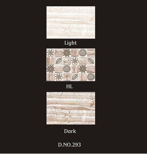 Carreaux muraux en céramique émaillée moderne 300x450mm Porcelaine Jardin Extérieur Finition brillante Style classique Isolation thermique 5mm Salles de bain - Product Image 1