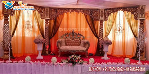 Scène de mariage de style musulman Mehrab / Mandap, thème Rajwadi, scène de mariage cum Mandap, scène de mariage demi-lune cum Mandap - Product Image 2