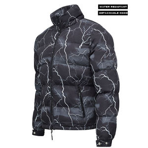 Veste bouffante en coton pour hommes, unie, plusieurs coloris, noir, avec votre Logo privé, Design personnalisé, vente en gros - Product Image 6