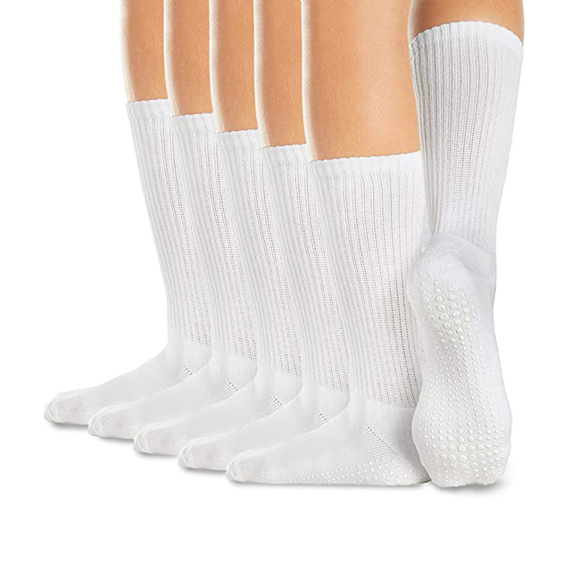 Pilates Socks Custom Logo Sport Trampoline Gym Adults Anti Slip Silicon Yoga Jump Sports Grip Socks