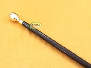 Bastón de madera Vintage para caminar con brújula dorada, accesorio para caminar de madera con mango de latón - Product Image 4