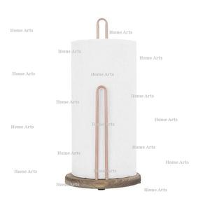 Porte-mouchoirs en métal fait main avec base en bois, porte-serviettes de table pour hôtel, restaurant, salle à manger, à bon prix en Inde - Product Image 1