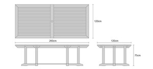 โต๊ะสวนไม้เนื้อแข็งทรงสี่เหลี่ยมทันสมัยจากจาวาเตงาห์ อินโดนีเซีย - Product Image 4