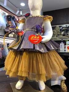 Robe de mariée pour filles, mignon, à col rond, en coton, sans manches, dessins, pour fête, redingote, bleu ciel - Product Image 6