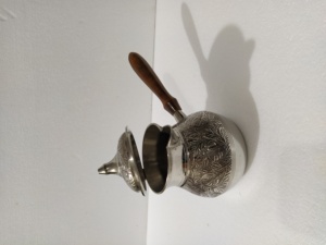 Brass Silver <b>Turkish</b> <b>Coffee</b> <b>Pot</b> Engraved Design - Product Image 5