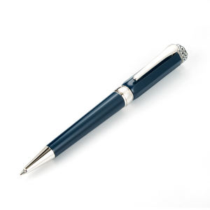 JR4145 Luxurious Heavy Business Octagonal Rhodium Plated Metal <b>Pen</b> 0.7mm Personalized Branded LOGO Printed Advertising Ballpoint - Product Image 3