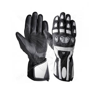 Guantes de impacto impermeables de invierno y verano para carreras de motos Protección de cuero cómoda para propietarios de bicicletas - Product Image 6