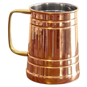 Tazas de cobre puro de nuevo diseño, tazas de cerveza martilladas hechas a mano, tazas de artículos de bebida personalizadas para decorar y regalar - Product Image 6