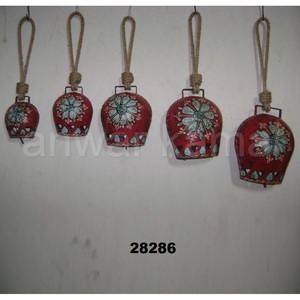 Iron Sheet Painted Cow <b>Bell</b> Wind <b>Chime</b> - Product Image 2