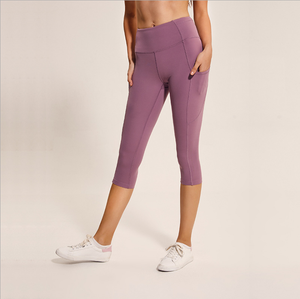 <b>Women</b>’s High Waist <b>3</b>/<b>4</b> Length Yoga Gym <b>Leggings</b> Fitness Workout Running Capri Compression Pants - Product Image 3