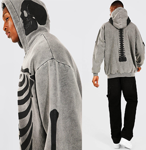 Chenille-Conjunto de dos piezas para hombre, chándal con capucha y cremallera, Jersey, Sudadera con capucha, Pantalón Cargo bordado, talla grande - Product Image 6