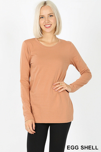 Camisetas de primera clase para mujer, camisas de manga larga, cómodas, elásticas, básicas, con impresión de logotipo personalizado - Product Image 3