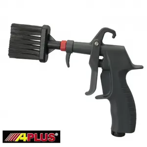 APLUS GBB-603-B2 air blow gun, 2" Nylon brush Nozzle , composite housing and nozzle