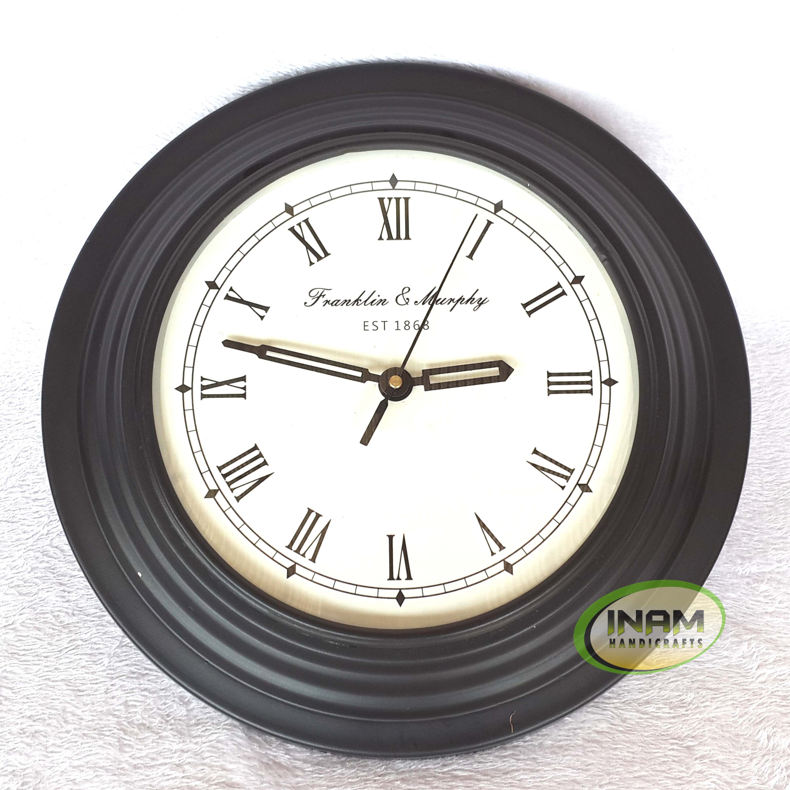 Antique finish hanging wall clock, wall clock, Nautical marine style clock