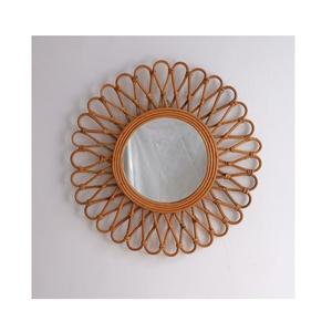 Eco-Friendly Handmade Craft Rattan Wall <b>Mirror</b> Bali Style Rattan <b>Bamboo</b> <b>Mirror</b> Made in Vietnam - Product Image 6