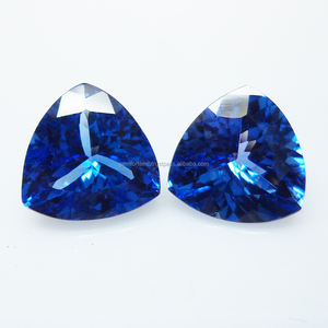 Piedra preciosa de tanzanita azul 6x6mm corte facetado FORMA DE trillón piedras preciosas semipreciosas sueltas piedra azul oscuro Natural tanzanita a granel - Product Image 4