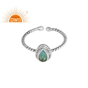 Ethiopian <b>Opal</b> Bezel Set <b>Ring</b> Fine <b>Silver</b> Jewelry Supplier Fashion Designer 925 <b>Silver</b> <b>Ring</b> Jewelry - Product Image 1