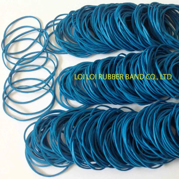 Factory price blue Rubber Band use for vegetable / Most popular cheap natural latex rubber band for sale School elasticity