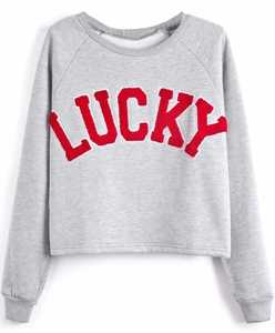 Sudadera con capucha ecológica de algodón 100% personalizada, Jersey gris bordado de letras, manga larga, informal, calle, Hip Hop, de gran tamaño, para mujer, otoño - Product Image 4