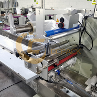 Machine d'emballage alimentaire pour biscuits triples, machine d'emballage automatique pour bonbons Alfajores